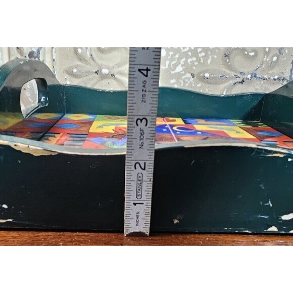 J. Brinley Art Tile in a Wooden Serving Tray Moose Scene (read) - Picture 11 of 12